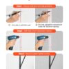 Pull Up Bar, 50 In Width Wall Mounted Pull Ups, Adjustable Depth 22" Or 30" From Wall, Heavy Duty Steel Upper Body Workout Bars, 440 Lbs Weight Capacity Chin Up Training Station, For Home Gym