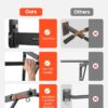 Pull Up Bar, 50 In Width Wall Mounted Pull Ups, Adjustable Depth 22" Or 30" From Wall, Heavy Duty Steel Upper Body Workout Bars, 440 Lbs Weight Capacity Chin Up Training Station, For Home Gym