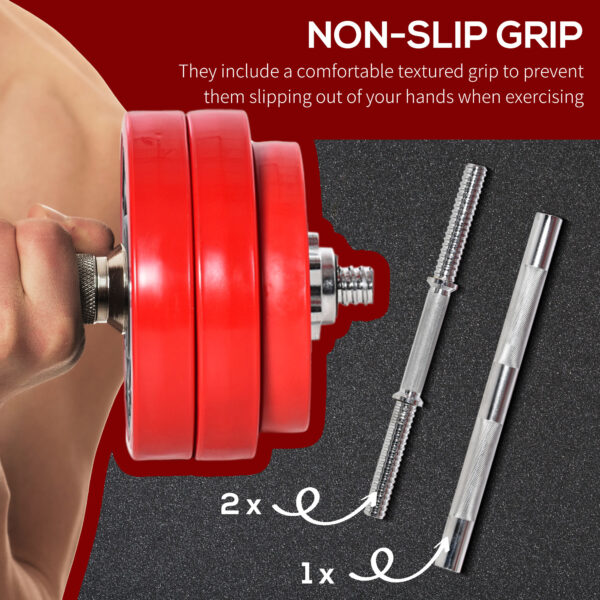 Home Barbell and Dumbbell to Barbell Converter Set
