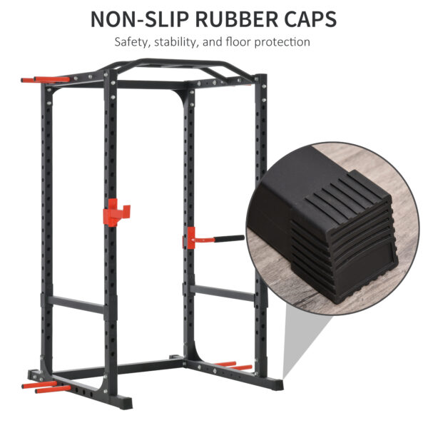 Adjustable Power Tower Dip Station Pull Up Bar Squat Rack Power Cage At Home Workout Equipment, Upper Body Strength Training Equipment