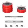 Home Barbell and Dumbbell to Barbell Converter Set