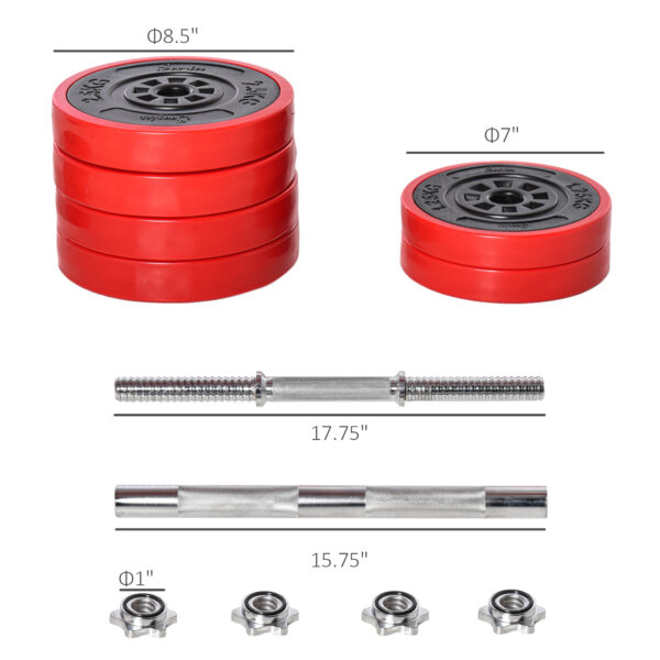 Home Barbell and Dumbbell to Barbell Converter Set
