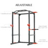Adjustable Power Tower Dip Station Pull Up Bar Squat Rack Power Cage At Home Workout Equipment, Upper Body Strength Training Equipment