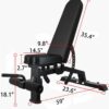 Adjustable Strength Training Bench Press Home Full Body Workout Foldable Weight Benches Gym Multi-functional Fitness Dumbbell Chair