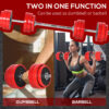 Home Barbell and Dumbbell to Barbell Converter Set